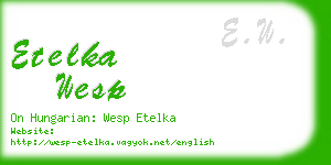 etelka wesp business card